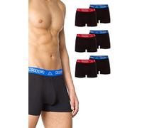 Kappa Boxer Vinesta Uomo 6 Pezzi (Nero con Cintura Colorata, IT, Testo, S, Regular, Regular)