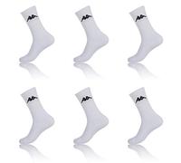 Kappa Calze Sportive per Uomo (pacco da 6) (IT, Numero, 42, 44, Bianco (Blanc B - Bl))