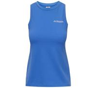 Kappa - Canotta Canottiera, Donna, Blu, Cotone, Sportivo. Logo Fadiaf, Taglia: M