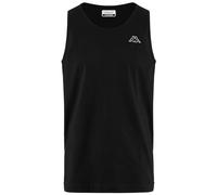 Kappa - Canotta Canottiera, Uomo, Nero, Cotone, Training, LOGO GATAN, Taglia: L