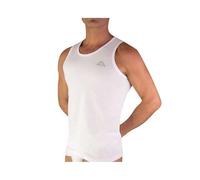 Kappa - Canotta Uomo K1325 Spalla Larga in Cotone (Bianco, S)