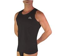 Kappa - Canotta Uomo K1325 Spalla Larga in Cotone (Nero, L)