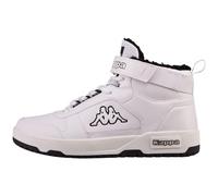 Kappa Codice Stile: 243380 Hanbury Fur, Scarpe da Ginnastica Unisex-Adulto, Bianco Nero, 41 EU