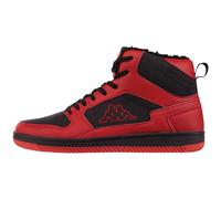 Kappa Codice Stile Unisex: 243374 Lineup Fur Sneaker, Rosso Nero, 44 EU