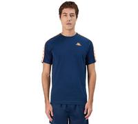 Kappa Coen Slim 222 Fascia Tee Maglietta tecnica comoda ed elegante, colore blu dk e arancione, taglia M