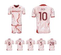 Kappa Completo Bambino Four 4a Maglia Gara Fiorentina 2023/24 Personalizzabile con Nomi e Numeri Beltràn Nico Biraghi (YL= 10 Anni)