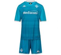 Kappa Completo Bambino Maglia Gara Third Fiorentina 2025/2026 Personalizzabile con Nomi e Numeri Dzeko Albert Kean (IT, età, 12 Anni, Regular, Turchese)