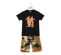 Kappa Completo corto 2 pezzi da ragazzo in cotone con t-shirt e bermuda militare