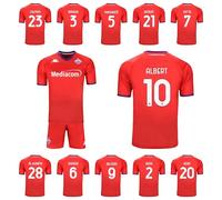 Kappa Completo Gara Adulto 3a Maglia Third Fiorentina 2024/25 Personalizzabile con Nomi e Numeri Biraghi Dodo Albert Kean (IT, Testo, XL, Regular, Regular, Rosso)