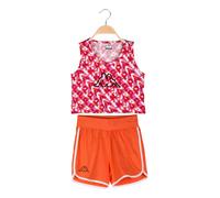 Kappa Completo smanicato da ragazza in cotone con canotta cropped e shorts - ara