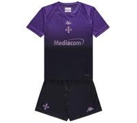 Kappa - Completo T-Shirt Pantaloncino, bambino/a, Viola, Poliestere, Calcio, Kombat Kit 2025 Fiorentina, Taglia: 8Y