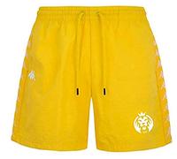 Kappa Coney 222 Banda Swimming Short Mad Lions, Costume da Bagno Uomo, Giallo/Bianco, L