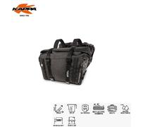 KAPPA Coppia Borse Laterali Nero 25 Litri Water Resitance Per Moto Cinghie