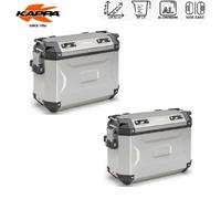 KAPPA Coppia Valigie Laterali K'Force Monokey 37LT Alluminio Naturale Moto