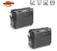 KAPPA Coppia Valigie Laterali K'Force Monokey 37LT Alluminio Nero Moto