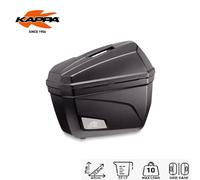 KAPPA Coppia Valigie Laterali Monokey 22LT Nere Goffrate Moto Scooter