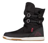 Kappa Cream Scarpe da Ginnastica Basse Bambina, Nero (black/pink), 28 EU