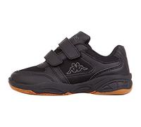Kappa Dacer Kids Scarpe da Ginnastica Basse Unisex - Bambini e ragazzi, Nero (black/grey), 25 EU