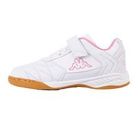 Kappa Damba K Unisex Kids Scarpe per jogging su strada Unisex - Bambini e ragazzi, Bianco (White/Rosé), 25 EU