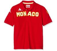 Kappa EROI AS Mónaco Maglietta Bambini unisex Rosso/Bianco
