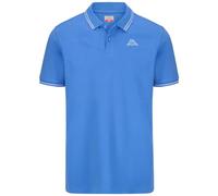 Kappa Ezio 2 Polo Uomo Polo Sportiva Confortevole ed elegante, Colore Blue Ultramarine e White, Taglia S