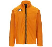 Kappa - Felpa con Zip, Uomo Donna, Arancione, Poliestere, Sci, 6CENTO 687FZ, Taglia: XL