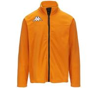 Kappa - Felpa con Zip, Uomo Donna, Arancione, Poliestere, Sci, 6CENTO 687FZ, Taglia: M