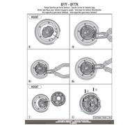 BF77K Flangia per Borse Serbatoio Kappa TANKLOCK DUCATI Panigale V2 955 (21-24)