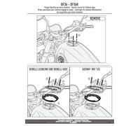 KAPPA Flangia Per Borsa Da Serbatoio Tanklock Per Benelli TRK702 X 2023 2024
