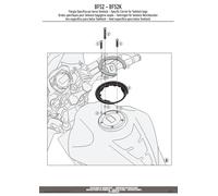 KAPPA Flangia Per Borsa Da Serbatoio Tanklock Per Kawasaki Z 750 2003-2006