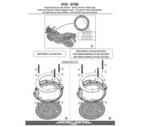 KAPPA Flangia Per Borsa Serbatoio Tanklock Per Moto Morini X-Cape 649 2021-2023