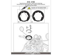 KAPPA Flangia Per Borsa Serbatoio Tanklock Per Royal Enfield Scram 411 2022 2023