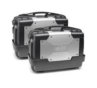 Kappa GARDA Adventure Box MONOKEY Bauletti Laterali e Top Case 46 L x2 Argento