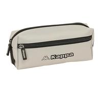 KAPPA GREY - Astuccio triplo piccolo, astuccio per bambini, ideale per bambini in età scolastica, comodo e versatile, qualità e resistenza, 22 x 6 x 8,5 cm