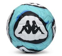 Kappa Helium 20.1F - Pallone da calcio termosaldato, bianco/nero, taglia 5 | Pallone da calcio termosaldato a 6 pannelli con guscio microtesturizzato e goffratura aerodinamica per uso professionale.