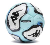 Kappa Helium 20.3C - Pallone da calcio a 32 pannelli, colore: bianco/nero | Pallone da calcio cucito a mano a 32 pannelli, pensato per l'allenamento, con logo e grafica Omini stampati.