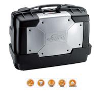 KAPPA - KGR33 GARDA valigia MONOKEY nera con cover alluminio laterale 33 litri