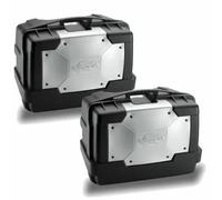 KAPPA KGR46PACK2 SET DI 2 VALIGIE KGR46 GARDA CON COVER ARGENTO MONOKEY 46 LITRI