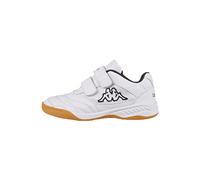 Kappa Kickoff T Unisex Kids, Scape per sport indoor Unisex - Bambini e ragazzi, Bianco (Bianco White Black), 40 EU