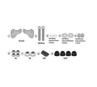 KAPPA Kit Attacchi Per Parabrezza Per Royal Enfield HNTR 350 2022-2023