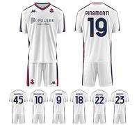 Kappa KIT Maglia + Pantaloncino Adulto 2a Maglia Gara AWAY Ufficiale Genoa FC 2024/25 Personalizzabile Messias Jr Pinamonti Malinovskyi (IT, Testo, XXL, Regular, Regular, bianco)