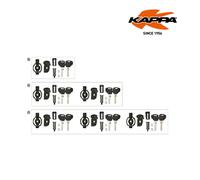 KAPPA Kit Unificazione Chiavi Security Lock + Piastrine Sottoserrature Valigie