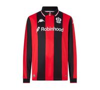 Kappa Kombat 2026 Home OGC Nice LS Act Jersey | Design Stile Sportivo | Disponibile in Diverse Taglie: Colori | Rouge 6Y