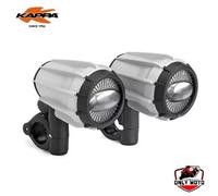 KAPPA KS322 COPPIA PROIETTORI FENDINEBBIA IN ALLUMINIO FOG LIGHT A LED PER MOTO