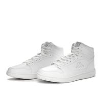 Kappa - Sneakers Alta, Unisex, Bianco, Poliuretanica, Walking, Logo Basil MD, Taglia: 42