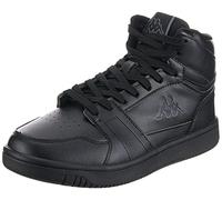 Kappa - Sneakers Alta, Unisex, Nero, Poliuretanica, Walking, Logo Basil MD, Taglia: 40