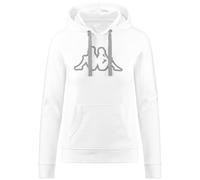 Felpa con cappuccio Kappa Belle bianco donna - S