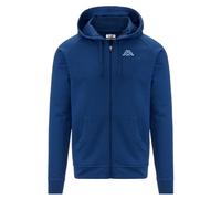 KAPPA LOGO JACK SLIM FELPA UOMO CAPPUCCIO APERTA CERNIERA TASCA SPORT 302EVA0