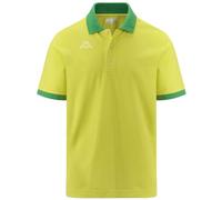 Kappa Logo Life MSS, Polo in Piquet di Cotone a Maniche Corte da Uomo (IT, Testo, XXL, Regular, Regular, Green Lime/Green Fern)