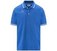 Kappa LOGO MALTAX 5 MSS POLO UOMO PIQUET COTONE T-SHIRT MAGLIA REGULAR 302MX50 Taglia L Colore principale Blue Royal-White-Azure Lt Marine